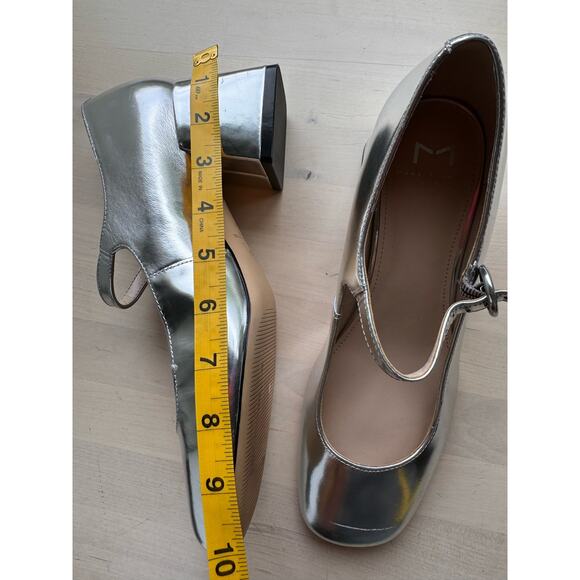 Marc Fisher silver LTD Women's NESSILY retro Pump size  8 - Picture 7 of 10